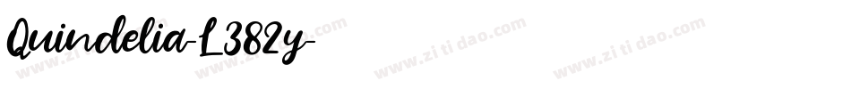 Quindelia-L382y字体转换