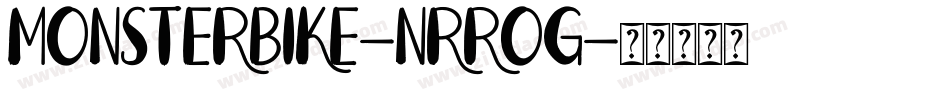 MonsterBike-nRROg字体转换