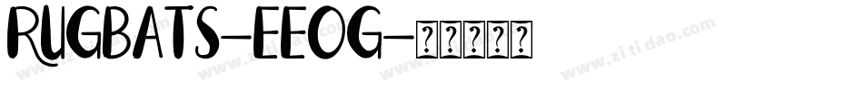 Rugbats-eeOg字体转换