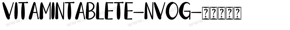 Vitamintablete-nvOg字体转换