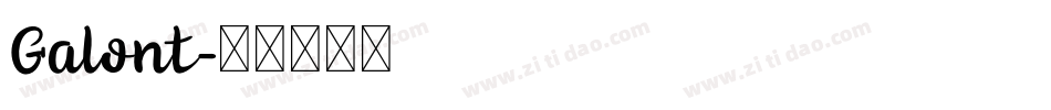 Galont字体转换