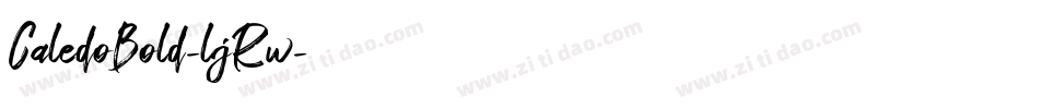 CaledoBold-ljRw字体转换