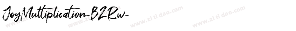 JoyMultiplication-BZRw字体转换