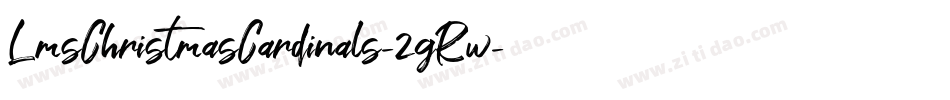 LmsChristmasCardinals-2gRw字体转换