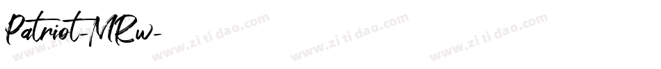 Patriot-MRw字体转换 Patriot-MRw字体转换