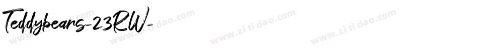 Teddybears-23RW字体转换