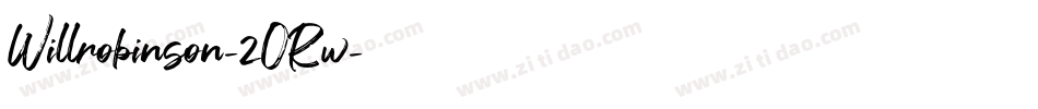 Willrobinson-2ORw字体转换