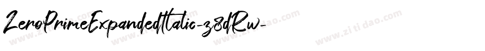 ZeroPrimeExpandedItalic-z8dRw字体转换 ZeroPrimeExpandedItalic-z8dRw字体转换