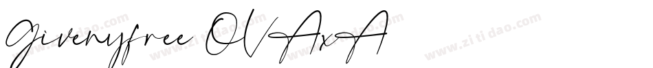 Givenyfree-OVAxA字体转换