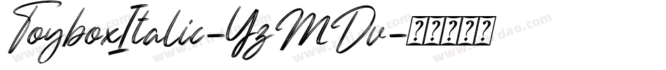 ToyboxItalic-YzMDv字体转换