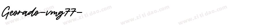 Georado-vmg77字体转换