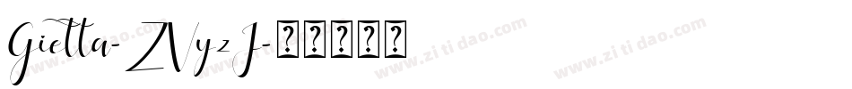 Gietta-ZVyzJ字体转换