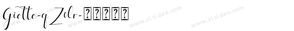 Giette-qZ0lr字体转换