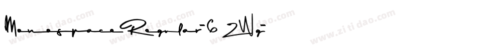 MonospaceRegular-6ZWg字体转换