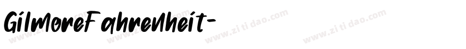 GilmoreFahrenheit字体转换