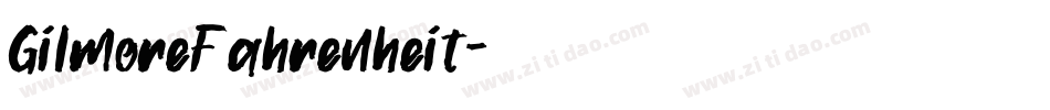 GilmoreFahrenheit字体转换