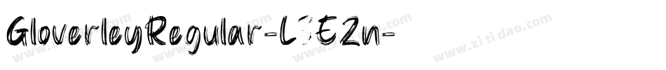 GloverleyRegular-L3E2n字体转换