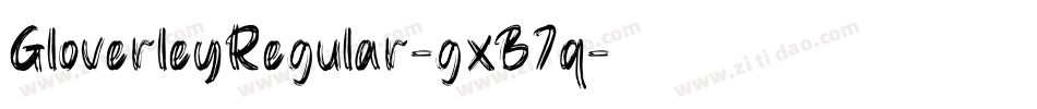 GloverleyRegular-gxB7q字体转换