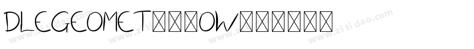 DleGeomet-45OW字体转换