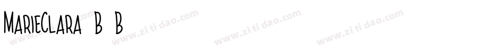MarieClara-7B67B字体转换