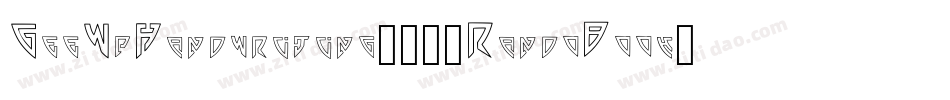 GeeWpHandwriting2016RandoBook-gJrP字体转换