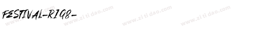 Festival-r1g8字体转换
