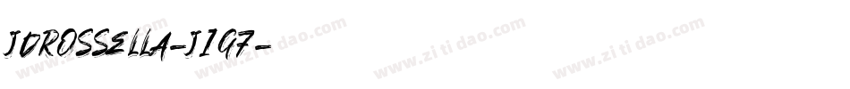 Jdrossella-j1G7字体转换