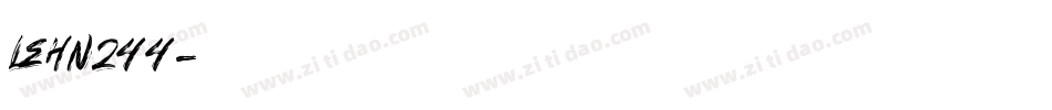 LEHN244字体转换