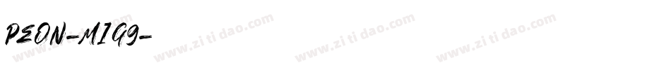 Peon-m1G9字体转换 Peon-m1G9字体转换