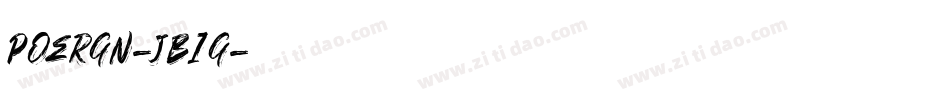 Poergn-jB1G字体转换