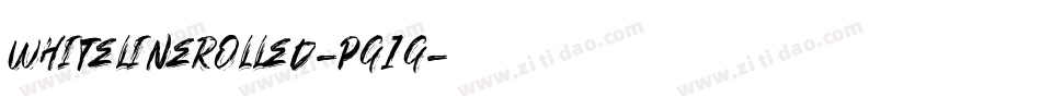 WhiteLineRolled-PG1g字体转换 WhiteLineRolled-PG1g字体转换