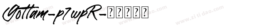 Gottam-p7wpR字体转换