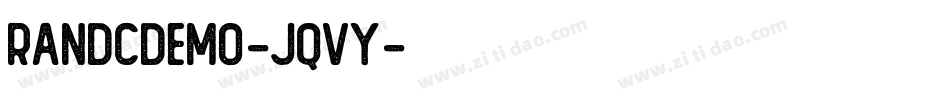 RandcDemo-jqVy字体转换 RandcDemo-jqVy字体转换