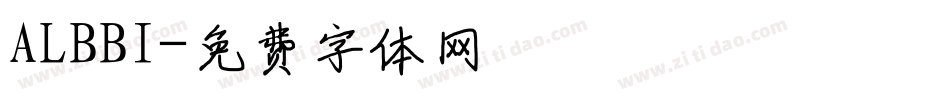 ALBBI字体转换