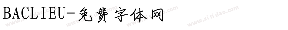 BACLIEU字体转换