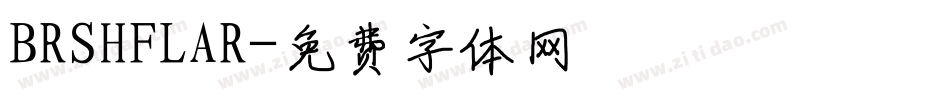 BRSHFLAR字体转换