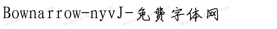 Bownarrow-nyvJ字体转换