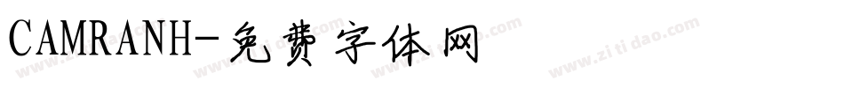 CAMRANH字体转换