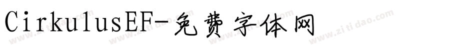 CirkulusEF字体转换