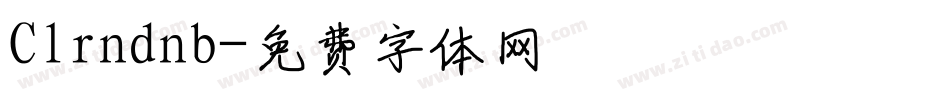 Clrndnb字体转换