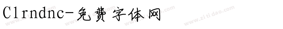 Clrndnc字体转换