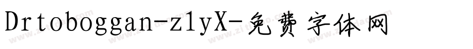 Drtoboggan-z1yX字体转换