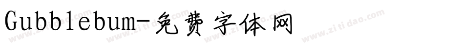 Gubblebum字体转换