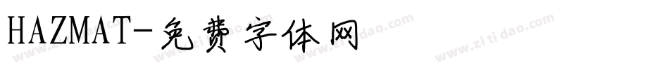 HAZMAT字体转换