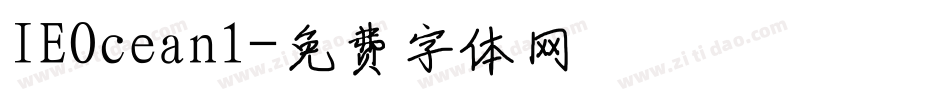 IEOcean1字体转换
