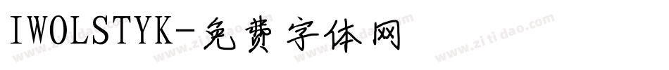 IWOLSTYK字体转换