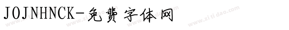 JOJNHNCK字体转换