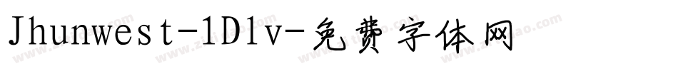 Jhunwest-1Dlv字体转换