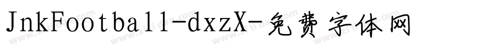 JnkFootball-dxzX字体转换