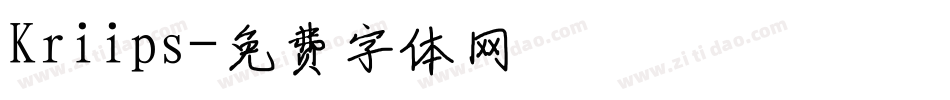 Kriips字体转换